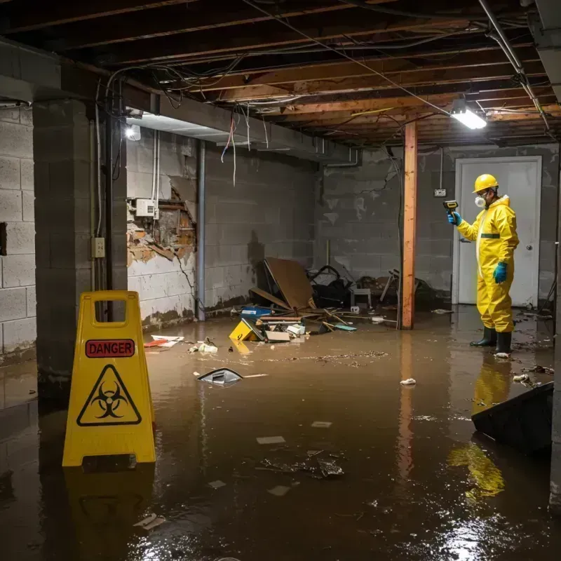 Flooded Basement Electrical Hazard in Putnam County, OH Property